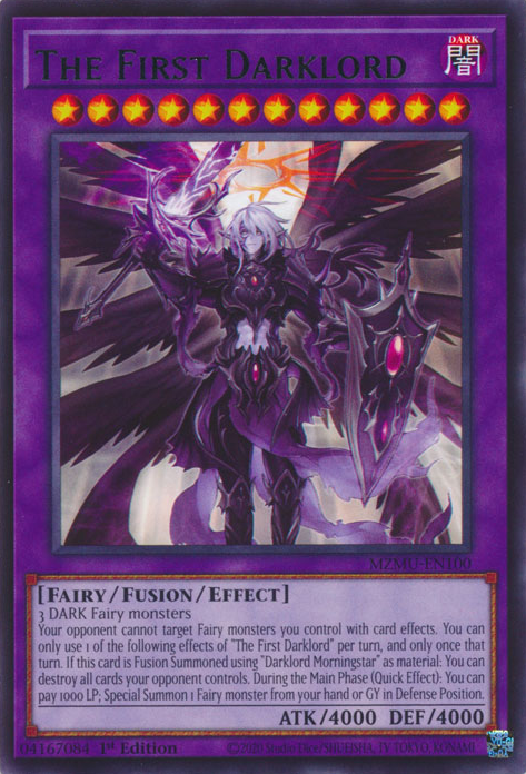 The First Darklord - MZMU-EN100 - Rare x3