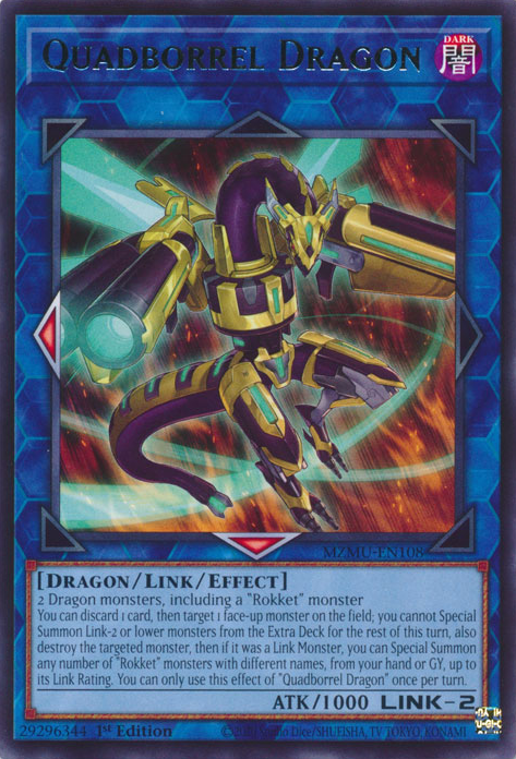 Quadborrel Dragon - MZMU-EN108 - Rare x3
