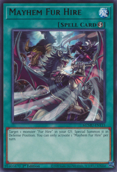 Mayhem Fur Hire - MZMU-EN115 - Rare x3
