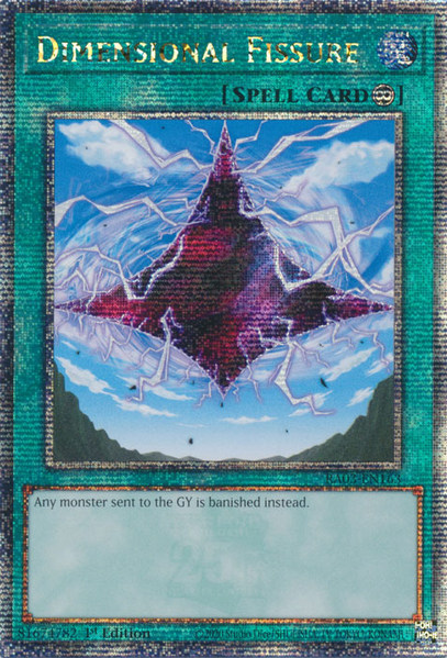 RA03-EN163 - Dimensional Fissure - Quarter Century Secret Rare - Quarter Century Bonanza