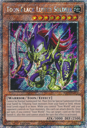 RA03-EN272 - Toon Black Luster Soldier - Platinum Secret Rare - Quarter Century Bonanza