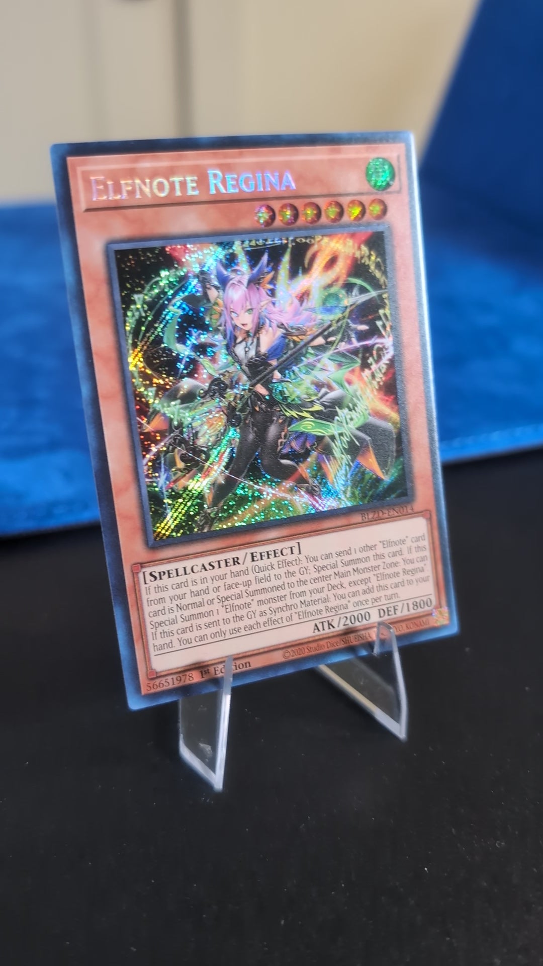 BLZD-EN014 - Elfnote Regina - Secret Rare - Blazing Dominion