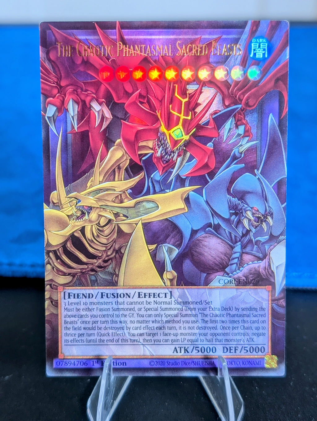 CORI-EN029 - The Chaotic Phantasmal Sacred Beasts - Ultra Rare Extended Art -  Chaos Origins